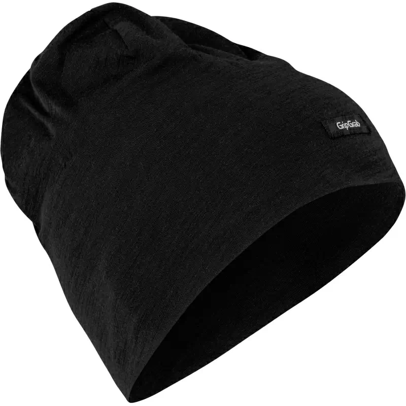 Bonnet Mérinos Léger Noir Taille M (57-60cm) - image