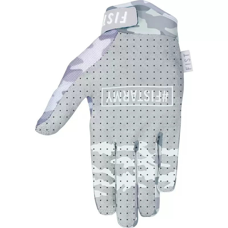 Guantes de camuflaje blanco/gris de verano M #2